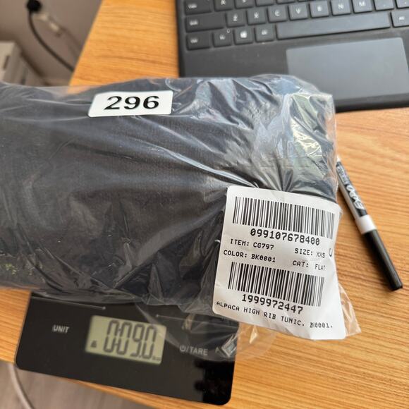 J.Crew High Rib Pullover Sweater SZ XXS Black Wool Alpaca Crew Neck Long Sleeve - Picture 6 of 6